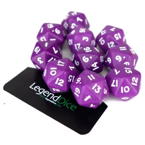 Poly Dice - D20 Opaque - Purple X10