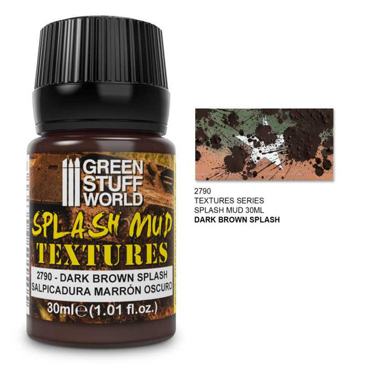 Dark Brown Splash Mud Texture